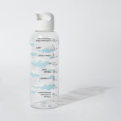 Бутылка для воды LIQUID, 500 мл, 22х6,5см, оранжевый, пластик rPET