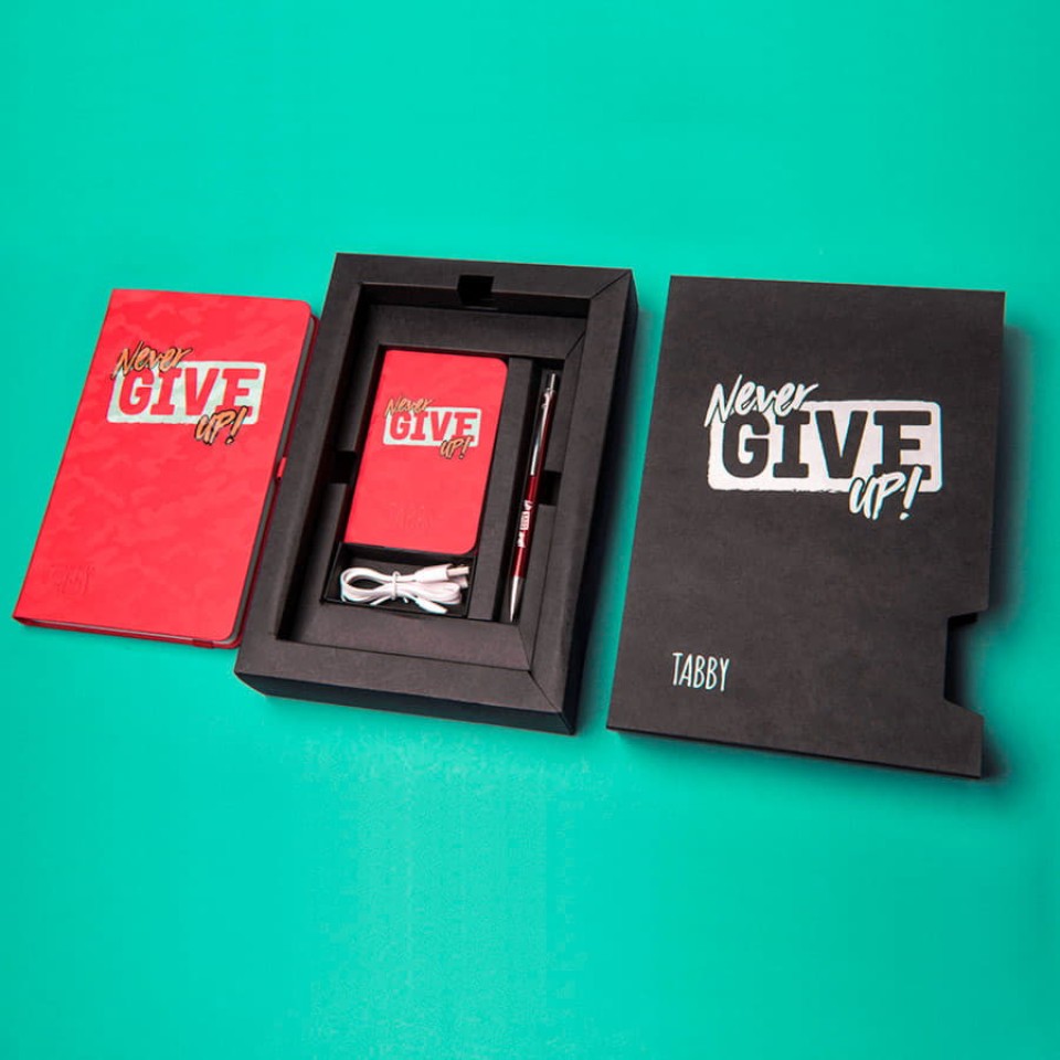 Универсальный аккумулятор "Tabby" (5000mAh),красный, 7,5х12,1х1,1см