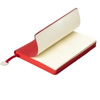 Ежедневник недатированный Fusion, А5, красный, кремовый блок в линейку