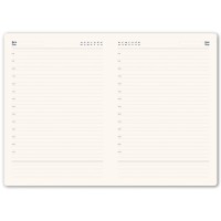 Ежедневник недатированный Fusion, А5, темно-синий, кремовый блок в линейку