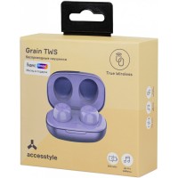 Беспроводные наушники ACCESSTYLE GRAIN TWS, фиолетовый