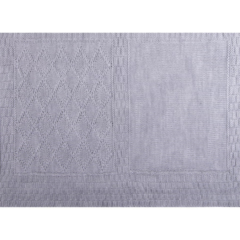 Плед LYKKE MIDI, серый, шерсть 30%, акрил 70%, 150*200 см