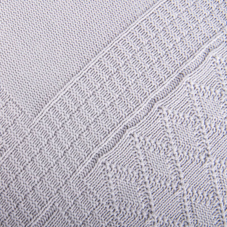 Плед LYKKE MIDI, серый, шерсть 30%, акрил 70%, 150*200 см