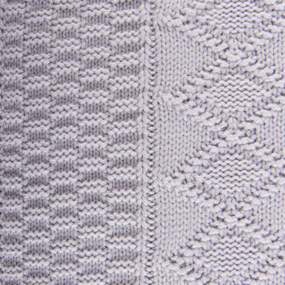 Плед LYKKE MIDI, серый, шерсть 30%, акрил 70%, 150*200 см