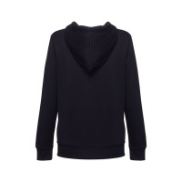 Толстовка женская с капюшоном AMSTERDAM WOMEN, черный, M, 50% хлопок, 50% полиэстер, 320 г/м2