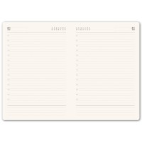 Ежедневник недатированный портфолио Mark, А5, темно-синий, кремовый блок, золотой срез