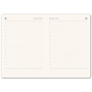 Ежедневник недатированный портфолио Mark, А5, черный, кремовый блок, золотой срез