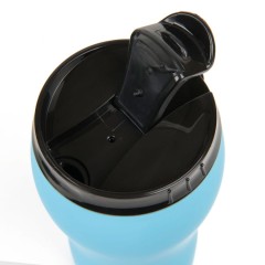 Термокружка вакуумная  "Velvet",  380 мл, голубой, металл/пластик