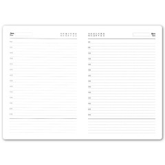 Ежедневник недатированный Bliss, А4,  темно-зеленый, белый блок, без обреза