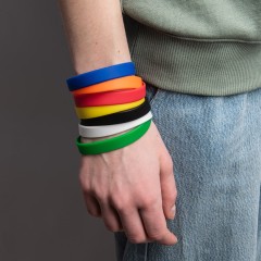 Браслет силиконовый FEST, 20 x 1,2 x 0,2 см, зеленый, силикон