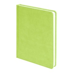 Ежедневник недатированный Bliss, А5,  зеленое яблоко, белый блок, без обреза