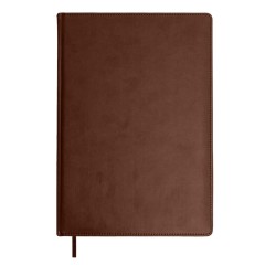 Ежедневник недатированный Bliss, А4,  коричневый, белый блок, без обреза