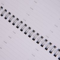 Планинг недатированный Bliss,  бордовый, белый блок, без обреза