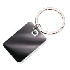 Брелок TONER TONED, 4 x 2,95 x 0,38 см, белый, металл/пластик