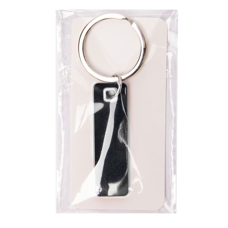 Брелок TONER STICK, 5,28 x 1,6 x 0,42 см, белый, металл/пластик