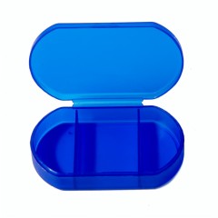 Витаминница TRIZONE, 3 отсека, 6 x 1.3 x 3.9 см, пластик, синяя