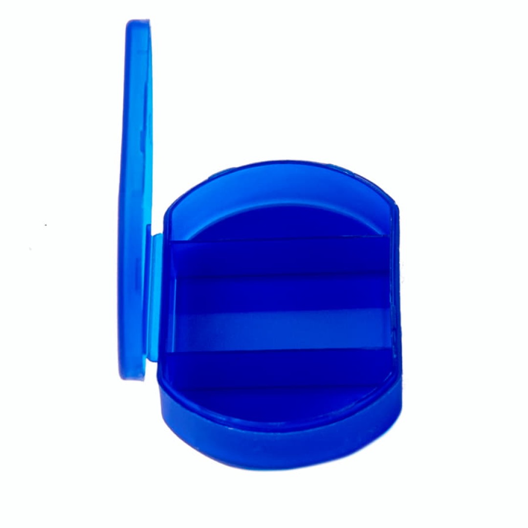 Витаминница TRIZONE, 3 отсека, 6 x 1.3 x 3.9 см, пластик, синяя