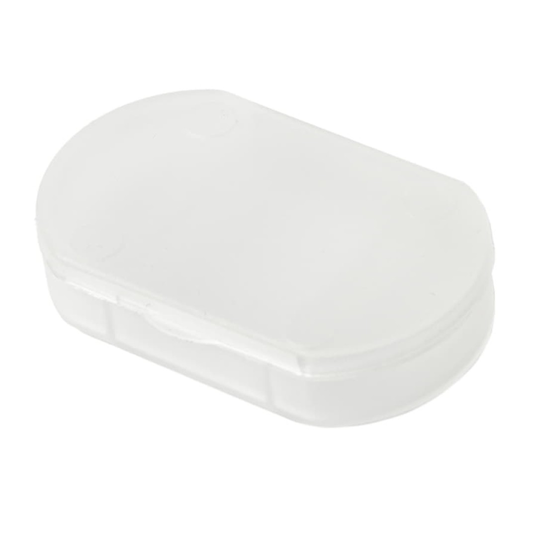 Витаминница TRIZONE, 3 отсека, 6 x 1.3 x 3.9 см, пластик, прозрачная