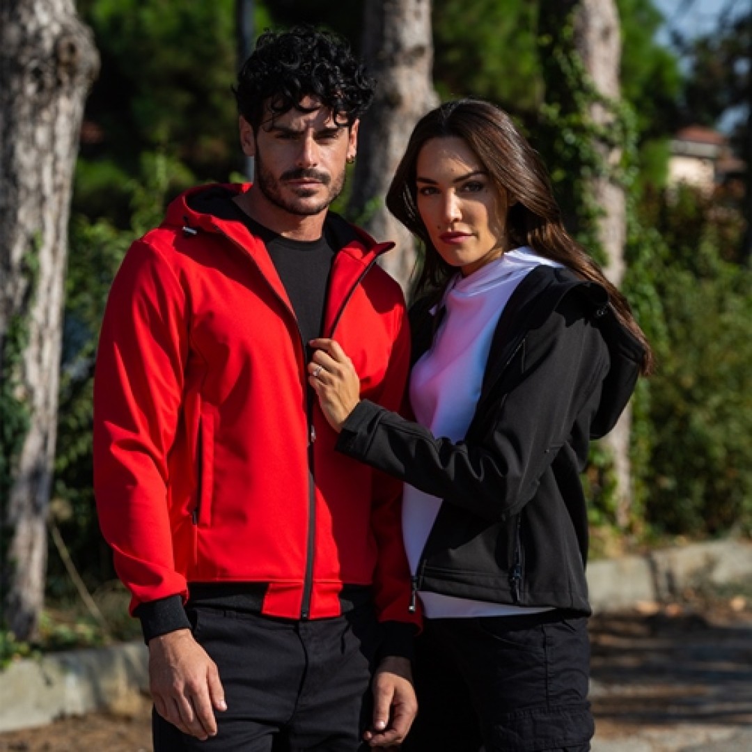 Куртка мужская "LONDON", красный, S, 94% полиэстер, 6% эластан,  300 г/м2