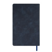 Ежедневник недатированный Muse, темно-синий, А5, с декоративной полосой синий ройал, блок в линейку