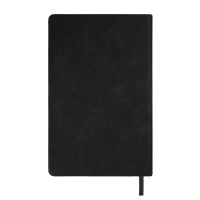 Ежедневник недатированный Muse, черный, формат А5, с оранжевой декоративной полосой, блок в линейку