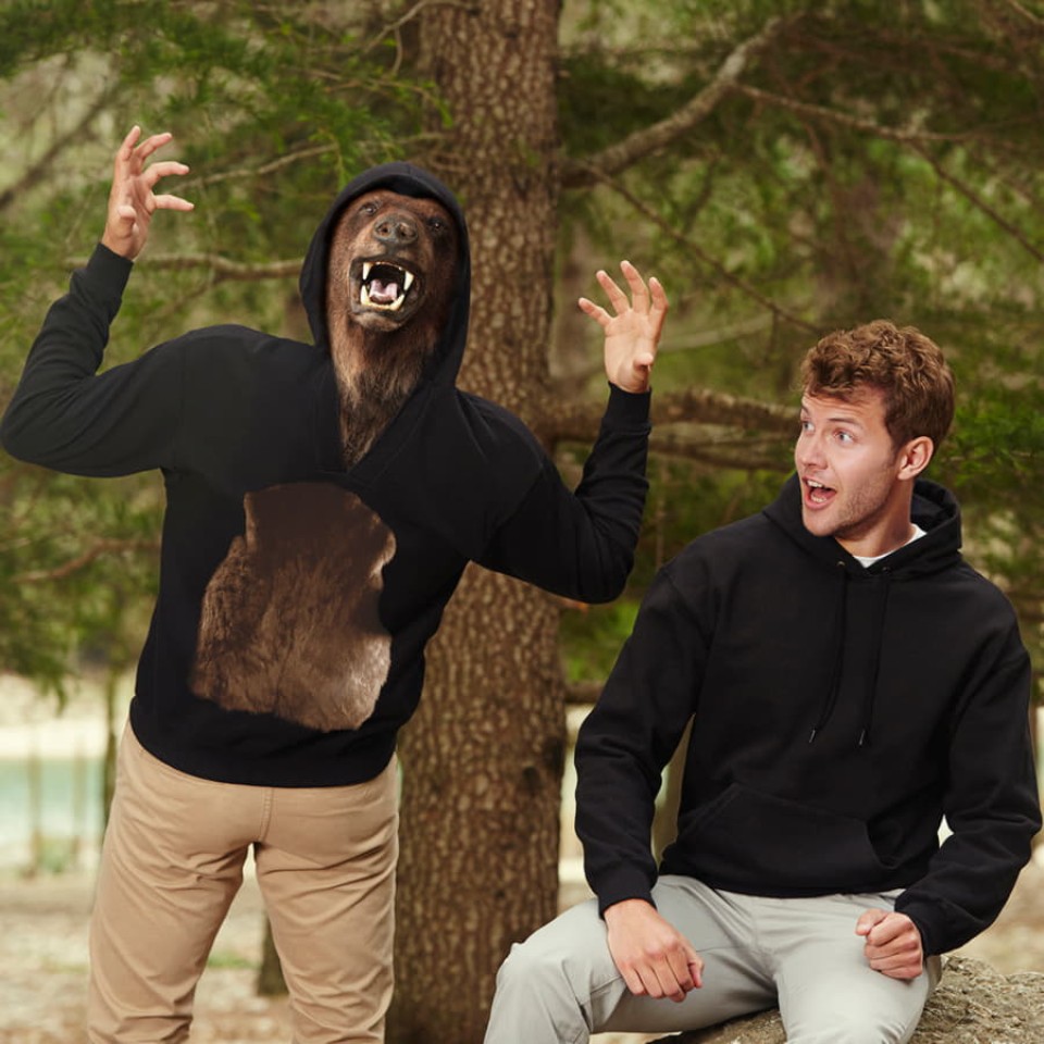 Толстовка Unique Hoodie,  черный_2XL, 80% хлопок, 20% полиэстер, 280 г/м2