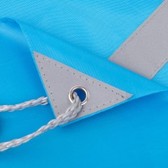 Рюкзак мешок со светоотражающей полосой RAY, голубой, 35*41 см, полиэстер 210D