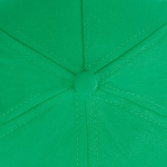 Бейсболка "Light", 5 клиньев,  застежка на липучке, зеленый, 100% хлопок, плотность 150 г/м2
