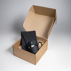 Набор подарочный ARISTOCRATIC: ежедневник, ручка, кружка, черный/серебро