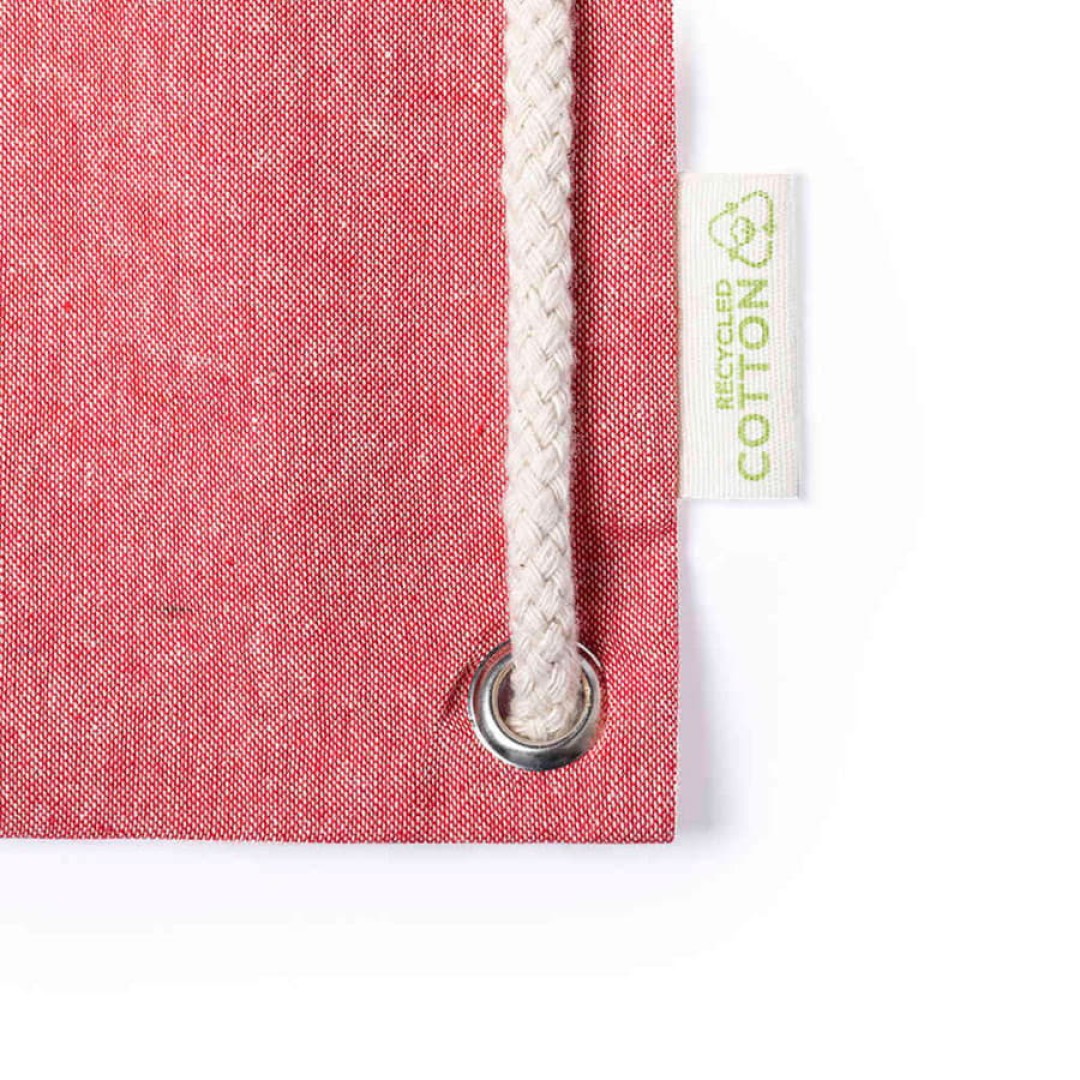 Рюкзак FENIN, красный, 42 x 38 см, 100% переработанный хлопок, 140 г/м2