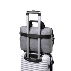 Конференц-сумка PIROK, серый, 38 х 28 x 5 см,  100% переработанный полиэстер 600D