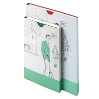 Бизнес-блокнот "Biggy", B5 формат, коричневый, серый форзац, мягкая обложка, в клетку