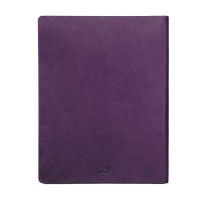Бизнес-блокнот "Biggy", B5 формат, фиолетовый, серый форзац, мягкая обложка, в клетку