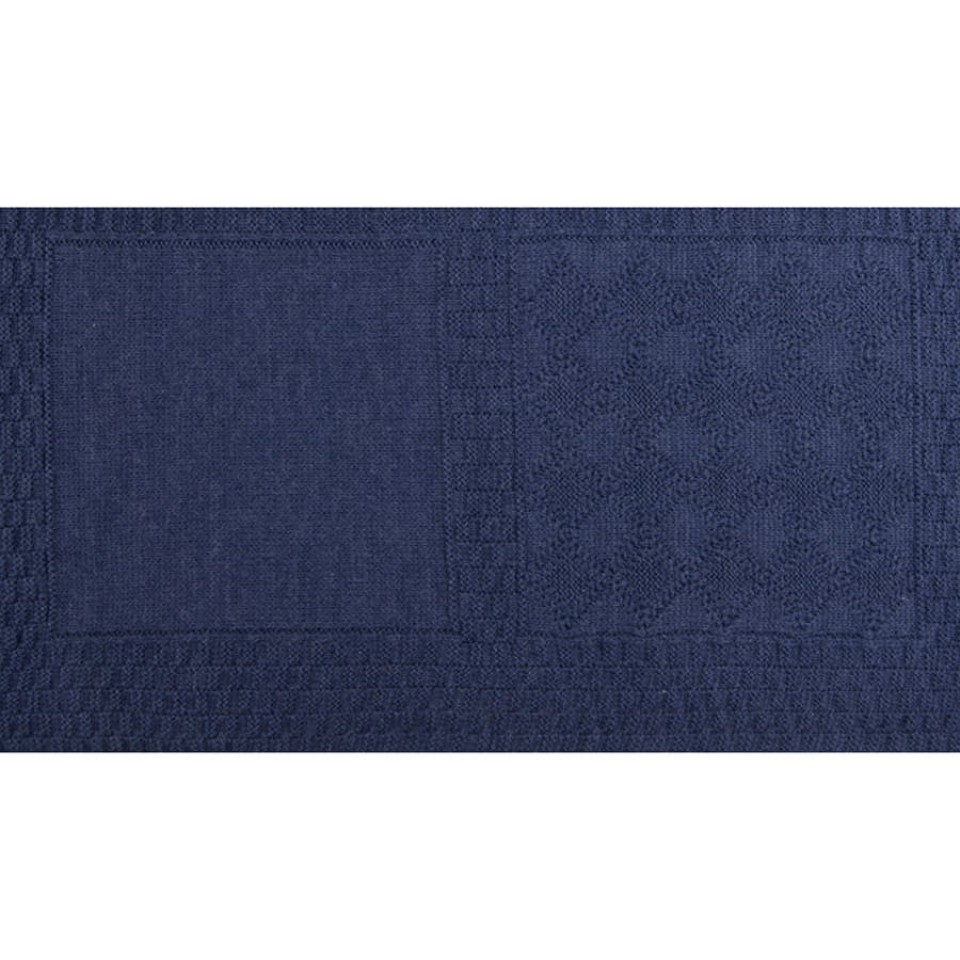 Плед LYKKE MIDI, темно-синий, шерсть 30%, акрил 70%, 150*200 см