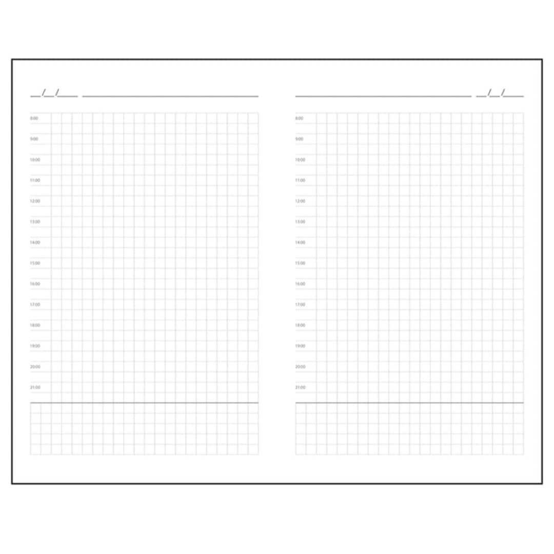 Ежедневник недатированный SIMPLY FLEX, А5,  черный, кремовый блок, в клетку