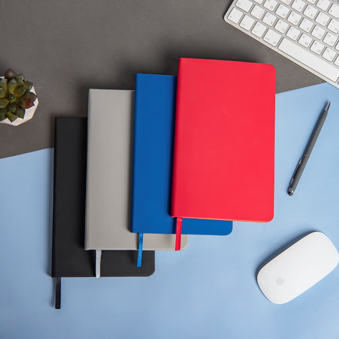 Ежедневник недатированный SIMPLY FLEX, А5,  черный, кремовый блок, в клетку