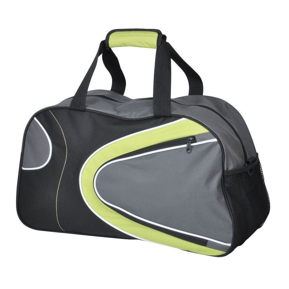 Сумка для спорта и отдыха "Fitness & Wellness", зеленый, 50х28х20 см, полиэстер, шелкография