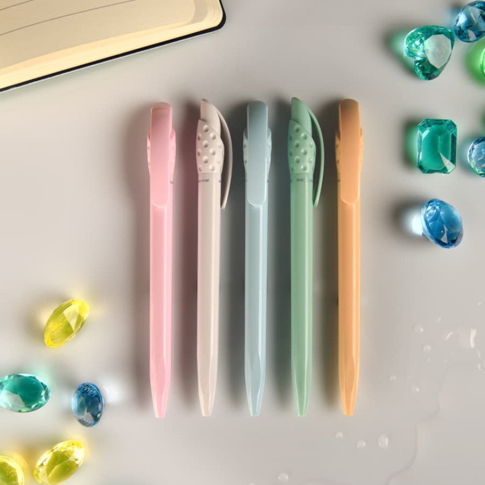 GOLF SAFE TOUCH, ручка шариковая, светло-желтый, антибактериальный пластик