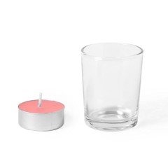 Свеча PERSY ароматизированная (клубника), 6,3х5см,воск, стекло