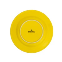 Чайная пара ICE CREAM, желтый с белым кантом, 200 мл, фарфор