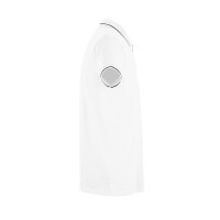 Рубашка-поло мужская SPECTRUM, к/р, белый/черный, XL, 100% хлопок, плотность 195 г/м2