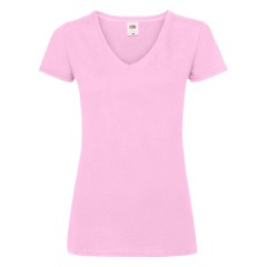 Футболка "Lady-Fit V-Neck T", светло-розовый_S, 95% х/б, 5% эластан, 210 г/м2