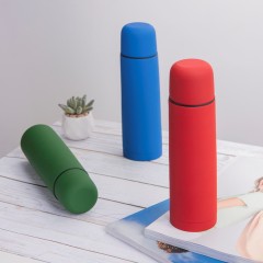 Термос SOFT, 500 мл, зеленый, нержавеющая сталь с прорезиненным покрытием