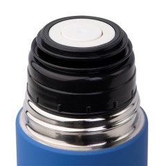 Термос SOFT, 500 мл, синий, нержавеющая сталь с прорезиненным покрытием