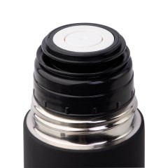 Термос SOFT, 500 мл, черный, нержавеющая сталь с прорезиненным покрытием