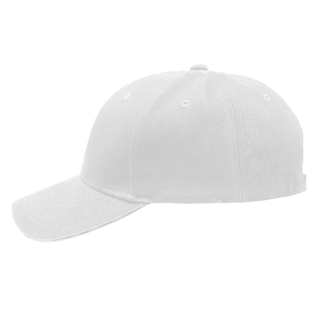 Бейсболка "Smart Sandwich", 6 клиньев, металлическая застежка, бел.-бел, 100% хлопок, 370 г/м2