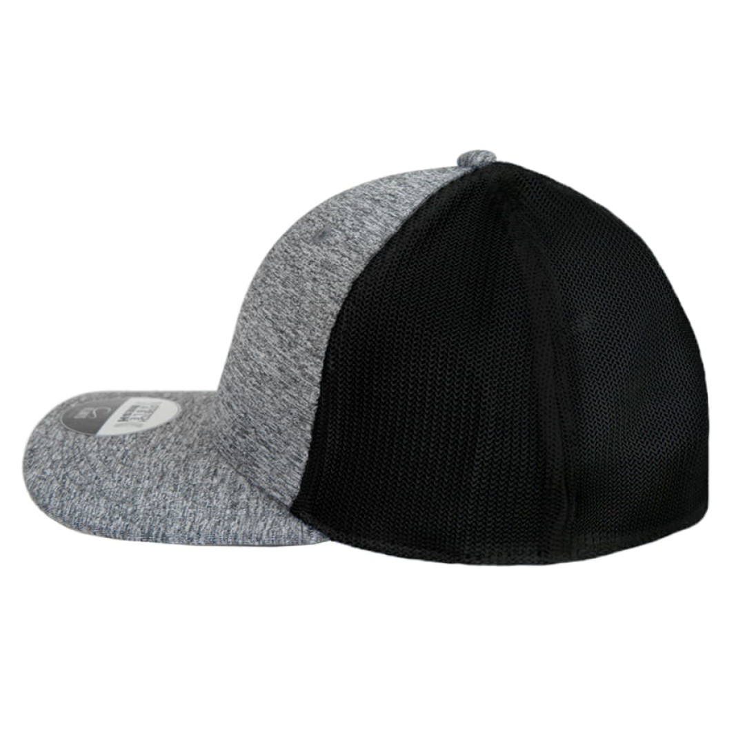 Бейсболка "STRETCH-FIT", 6 клиньев, резинка, S/M, св-серый, 88% полиэстер 12% эластан, 240 г/м2