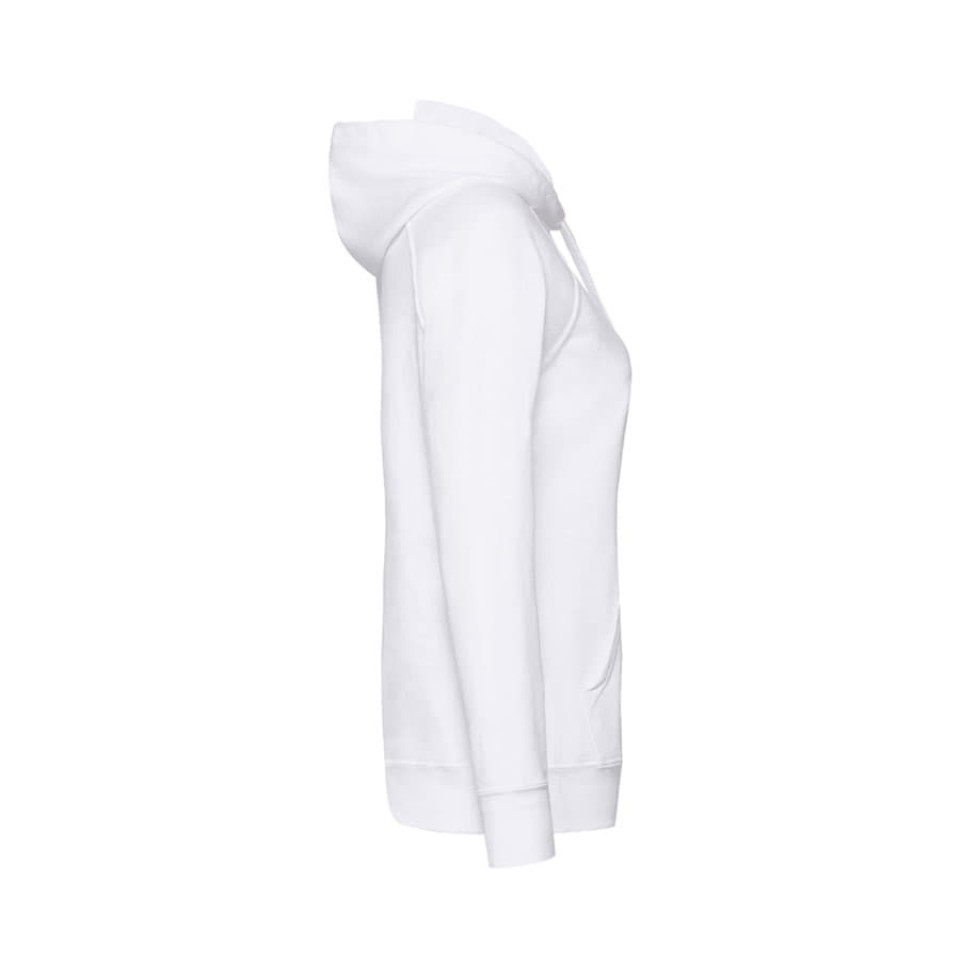Толстовка женская "LIGHTWEIGHT", белый_S, 80% хлопок, 20% полиэстер, 240 г/м2