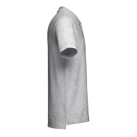 Рубашка-поло мужская ADAM, серый меланж, 5XL, 85% хлопок, 15% вискоза, плотность 195 г/м2