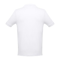 Рубашка-поло мужская ADAM, белый, 3XL, 100% хлопок, плотность 195 г/м2